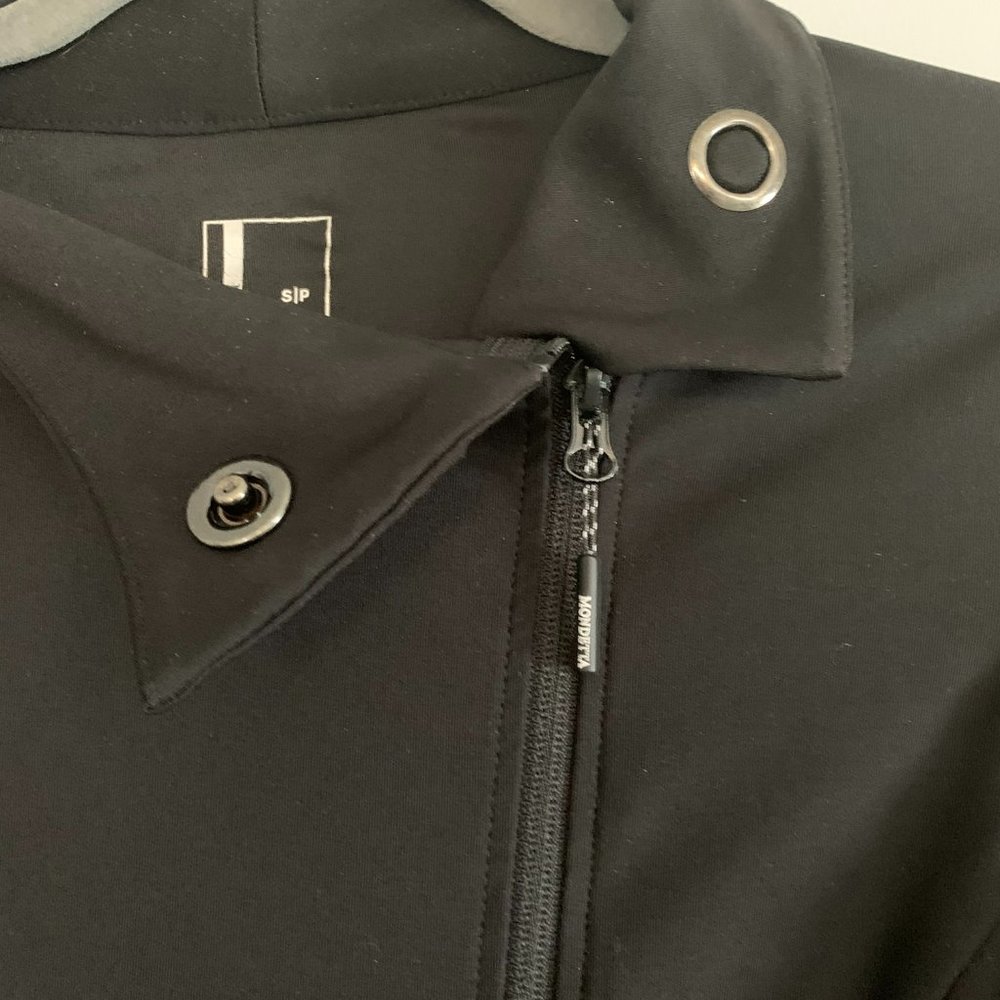 MONDETTA slim fit zip up Black Athletic Jacket Size S. In Like new condition - Picture 2 of 13
